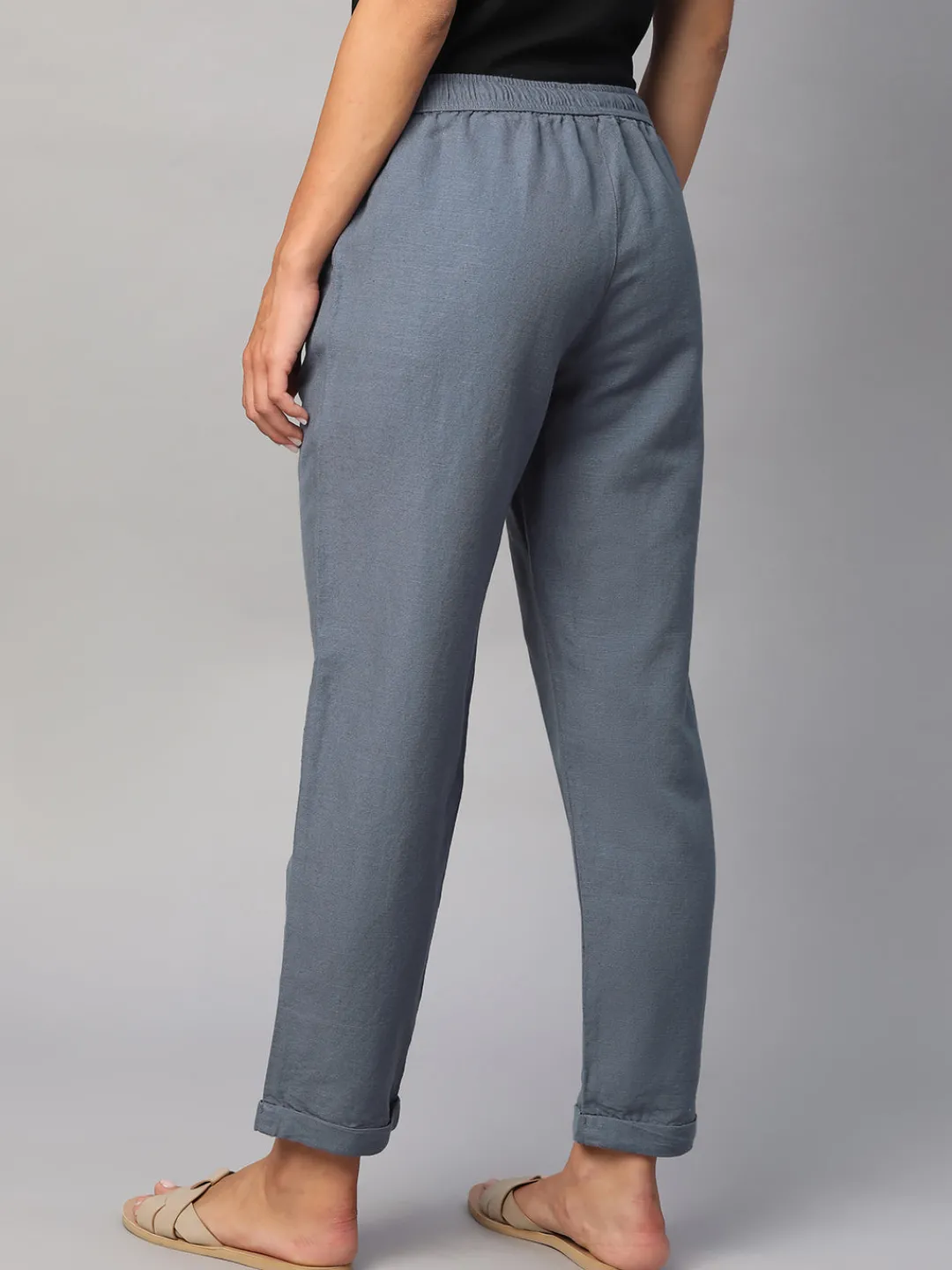 Women Cottonworld Pants | Pants^Women's Linen Cotton Regular Fit Pant