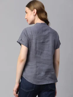 Women Cottonworld Tops & Shirts | Tops & Shirts^Women's Linen Slim Fit Blouse