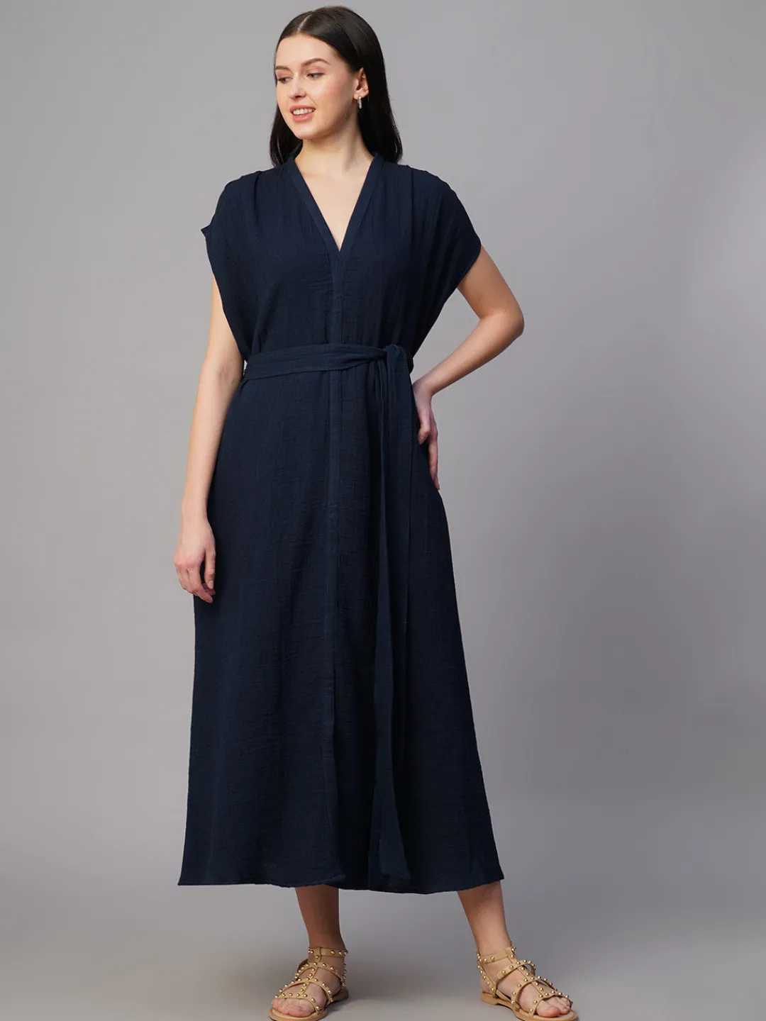 Women Cottonworld Dresses^Women's 100% Cotton Regular Fit Dress