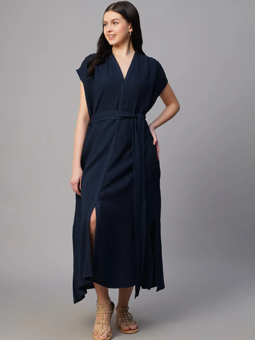 Women Cottonworld Dresses^Women's 100% Cotton Regular Fit Dress
