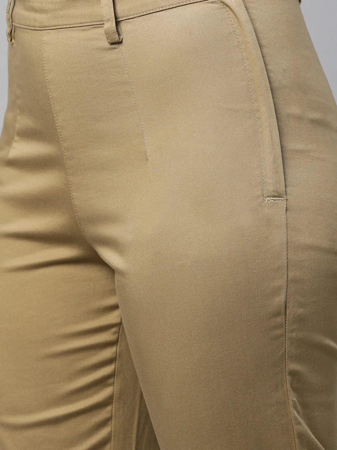 Women Cottonworld Trousers^Women's Cotton Elastane Regular Fit Pant