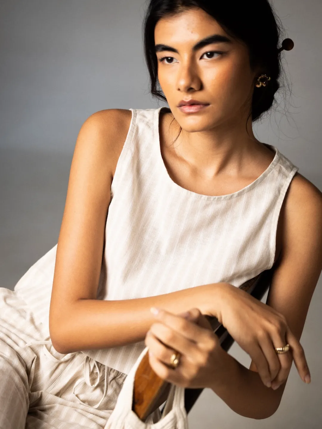 Women Cottonworld Tops & Shirts | Tops & Shirts^Women's Cotton Linen Regular Fit Blouse
