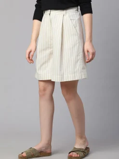 Women Cottonworld Shorts | Shorts^Women's Cotton Linen Regular Fit Shorts