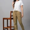 Women Cottonworld Trousers^Women's Cotton Lycra Regular Fit Pant