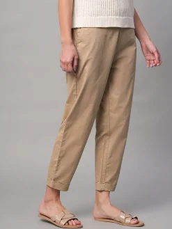 Women Cottonworld Trousers^Women's Cotton Lycra Regular Fit Pant