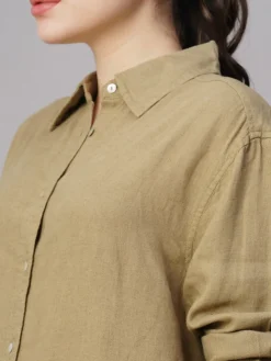 Women Cottonworld Womens Co-Ord Sets^Women's Cotton Viscose Boxy Fit Blouse