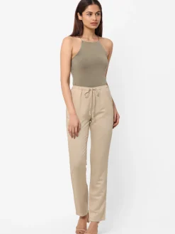 Women Cottonworld Pants | Pants^Women's Linen Regular Fit Pant