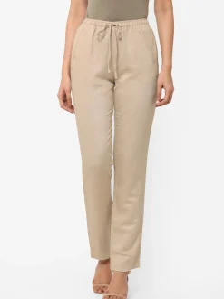 Women Cottonworld Pants | Pants^Women's Linen Regular Fit Pant