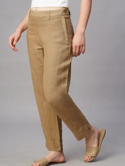 Women Cottonworld Pants | Pants^Women's Linen Regular Fit Pant