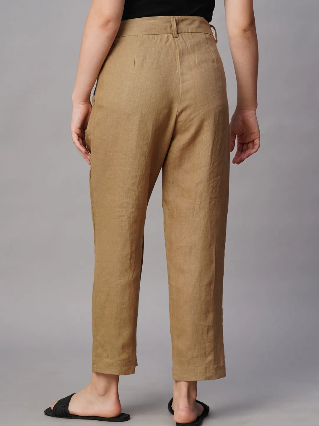 Women Cottonworld Pants | Pants^Women's Linen Regular Fit Pant
