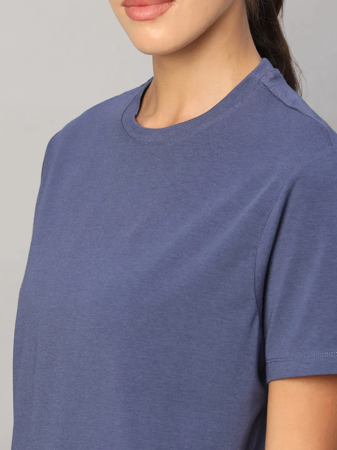 Women Cottonworld Round Neck | Regular Fit^Women's Cotton Bamboo Elastane Regular Fit Tshirt