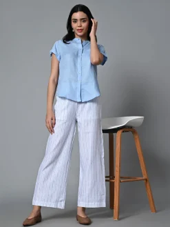 Women Cottonworld Tops & Shirts | Tops & Shirts^Women's Linen Regular Fit Blouse