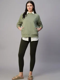Women Cottonworld Round Neck | Regular Fit^Women's Organic Cotton Regular Fit Sweatshirt