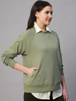 Women Cottonworld Round Neck | Regular Fit^Women's Organic Cotton Regular Fit Sweatshirt