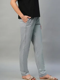 Women Cottonworld Trousers^Women's Cotton Lycra Regular Fit Pant