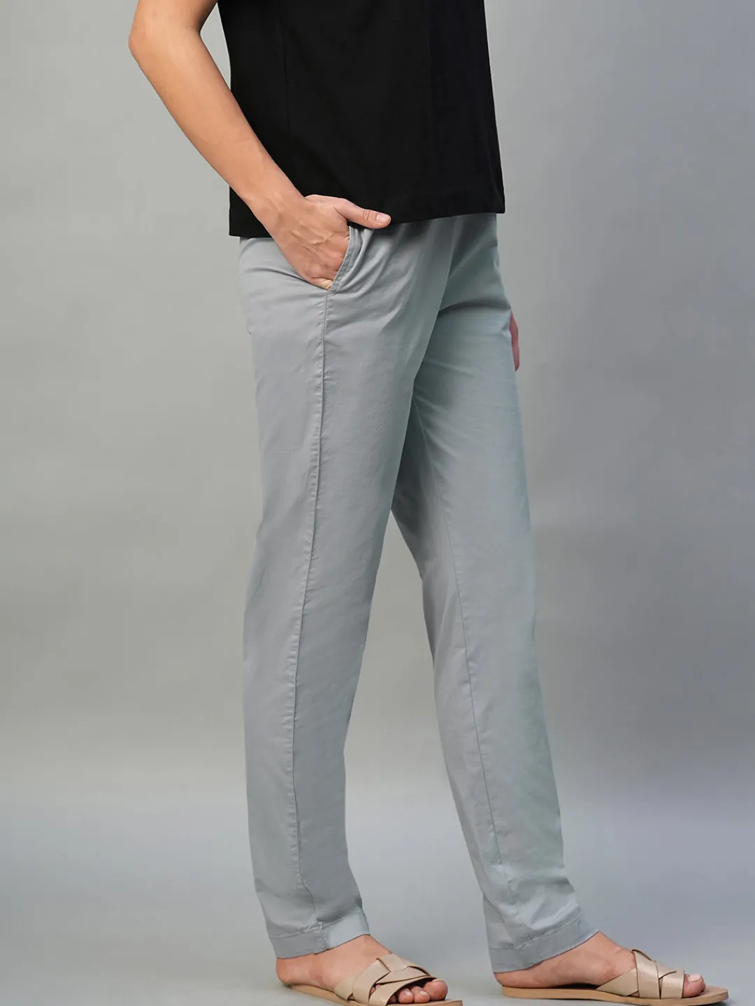 Women Cottonworld Trousers^Women's Cotton Lycra Regular Fit Pant