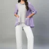 Women Cottonworld Tops & Shirts | Tops & Shirts^Women's 100% Linen Regular Fit Blouse