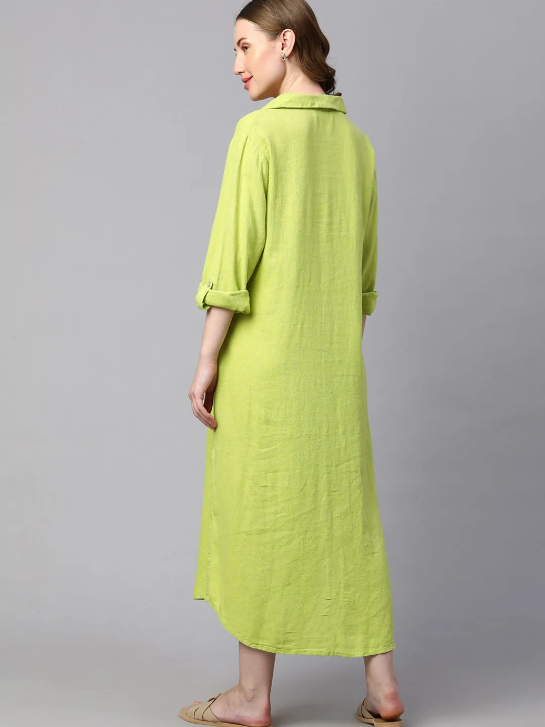 Women Cottonworld Dresses | Dresses^Women's Linen Viscose Boxy Fit Dress