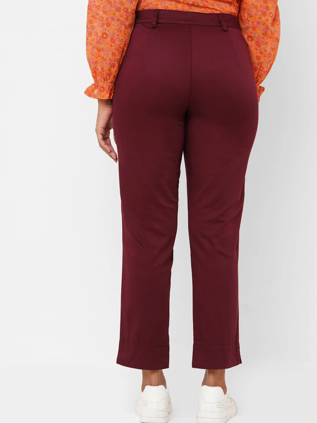 Women Cottonworld Trousers^Women's Cotton Lycra Regular Fit Pant