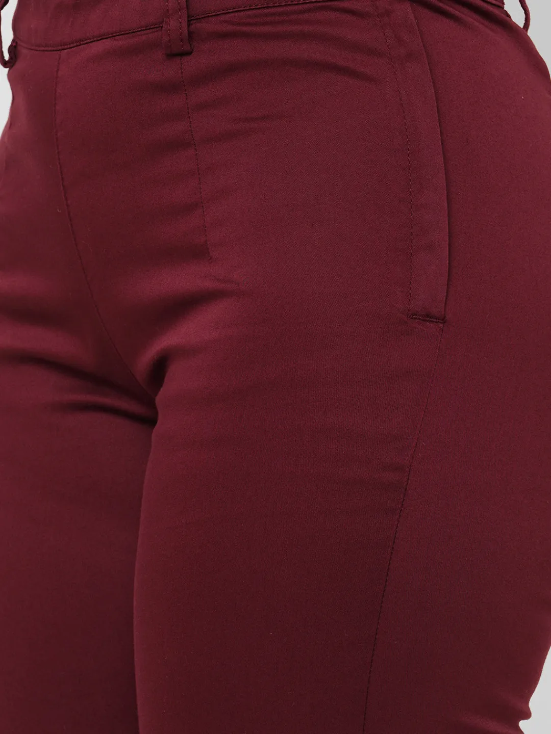 Women Cottonworld Trousers^Women's Cotton Lycra Regular Fit Pant