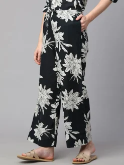 Women Cottonworld Trousers^Women's Cotton Flax Regular Fit Pant