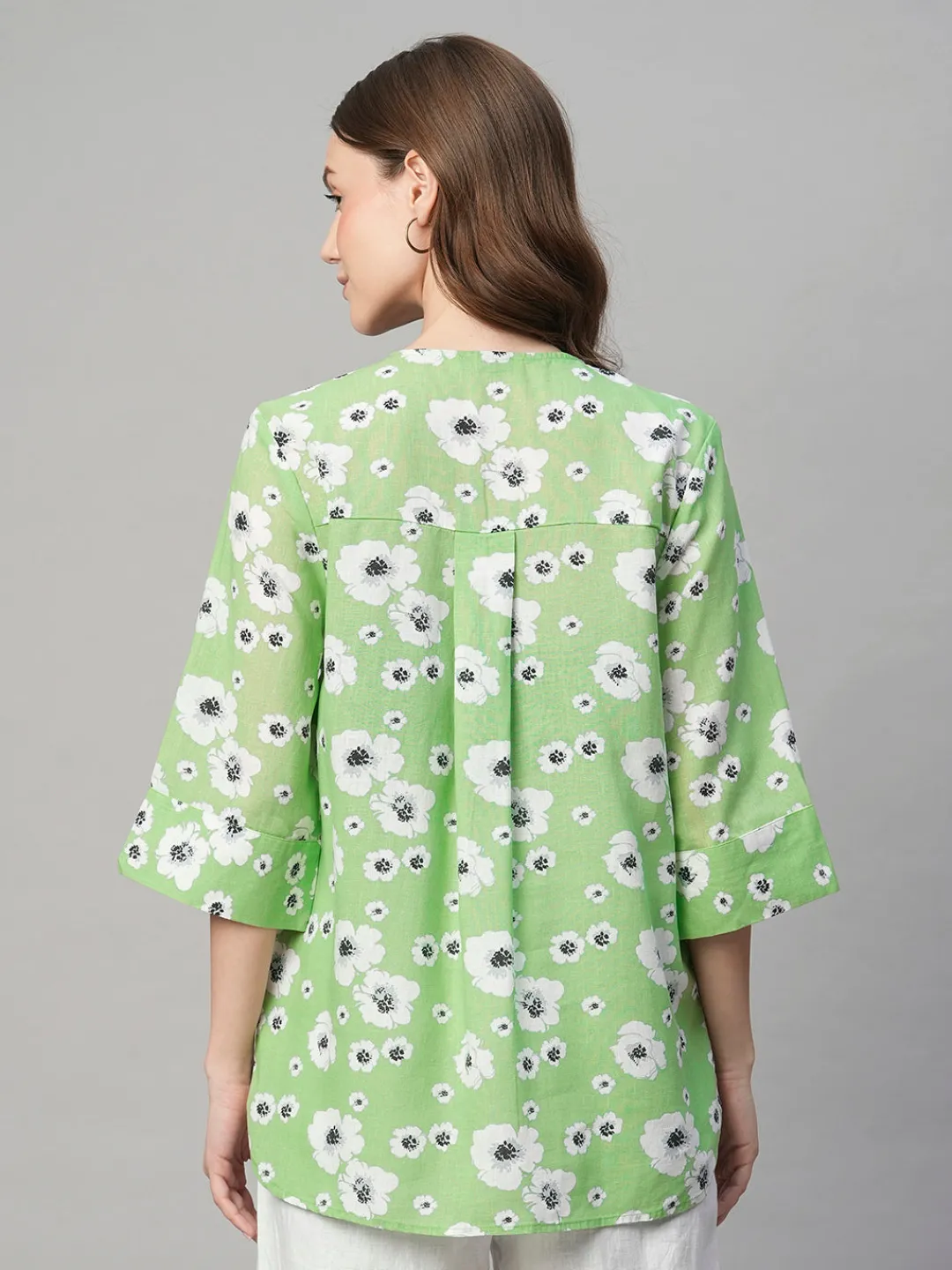 Women Cottonworld Tops & Shirts | Tops & Shirts^Women's Cotton Linen Regular Fit Blouse