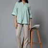 Women Cottonworld Tops & Shirts | Tops & Shirts^Women's Linen Excel Regular Fit Blouse