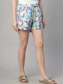 Women Cottonworld Shorts | Shorts^Women's Cotton Linen Regular Fit Shorts