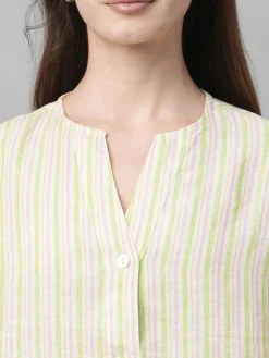 Women Cottonworld Tops & Shirts | Tops & Shirts^Women's Linen Boxy Fit Blouse