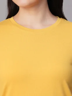 Women Cottonworld Round Neck | Regular Fit^Women's 100% Cotton Regular Fit Tshirt