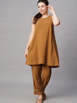 Women Cottonworld Trousers | Womens Co-Ord Sets^Women's Cotton Regular Fit Pant