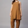 Women Cottonworld Womens Co-Ord Sets^Women's Cotton Regular Fit Kurta