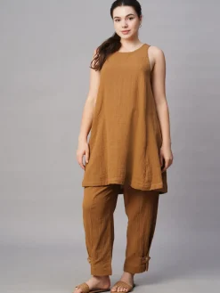 Women Cottonworld Womens Co-Ord Sets^Women's Cotton Regular Fit Kurta