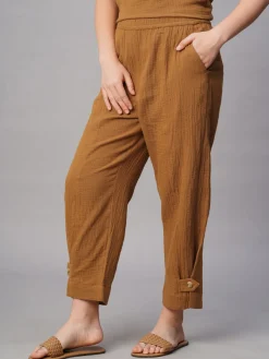 Women Cottonworld Trousers | Womens Co-Ord Sets^Women's Cotton Regular Fit Pant