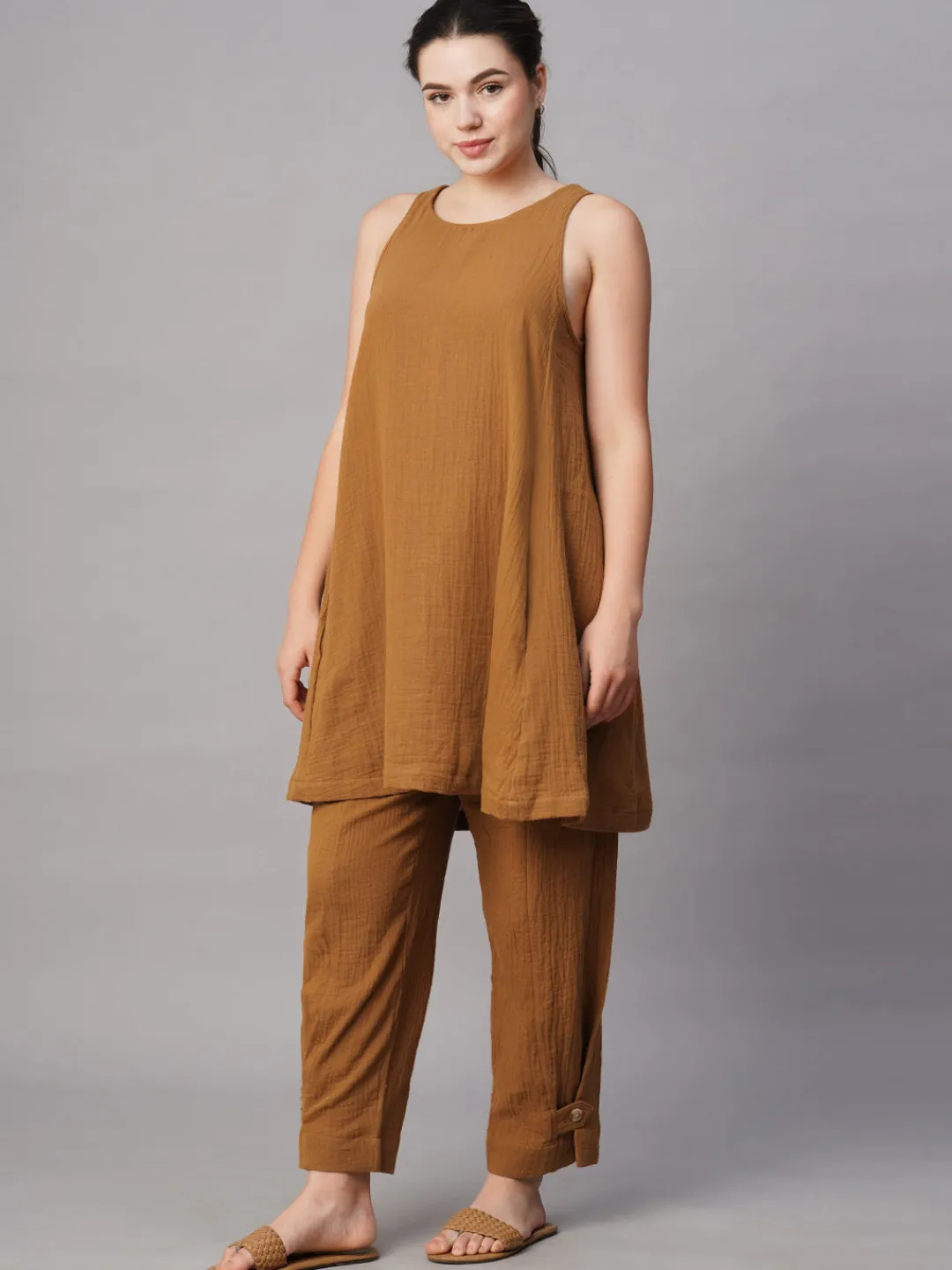 Women Cottonworld Womens Co-Ord Sets^Women's Cotton Regular Fit Kurta