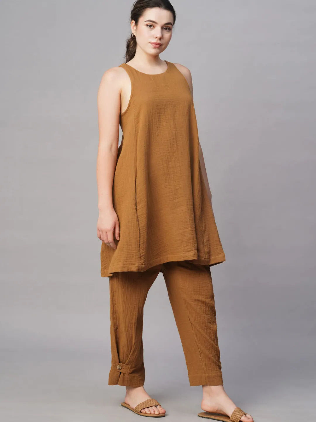 Women Cottonworld Womens Co-Ord Sets^Women's Cotton Regular Fit Kurta