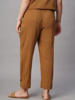 Women Cottonworld Trousers | Womens Co-Ord Sets^Women's Cotton Regular Fit Pant