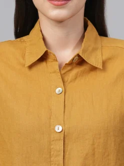 Women Cottonworld Tops & Shirts | Tops & Shirts^Women's Linen Boxy Fit Blouse