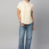 Women Cottonworld Tops & Shirts | Tops & Shirts^Women's 100% Linen Regular Fit Blouse
