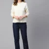 Women Cottonworld Round Neck^Women's Cotton Loose Fit Tshirt