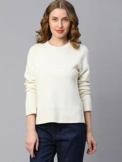 Women Cottonworld Round Neck^Women's Cotton Loose Fit Tshirt
