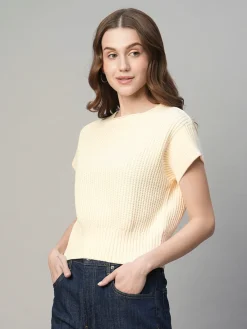 Women Cottonworld Round Neck^Women's Cotton Loose Fit Tshirt