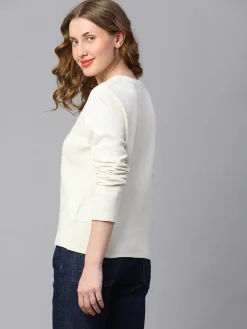 Women Cottonworld Round Neck^Women's Cotton Loose Fit Tshirt