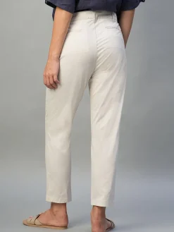 Women Cottonworld Trousers^Women's Cotton Lycra Regular Fit Pant
