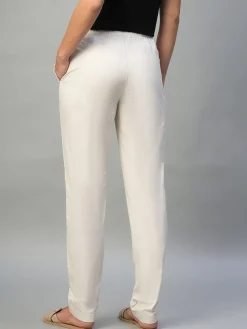 Women Cottonworld Trousers^Women's Cotton Lycra Regular Fit Pant