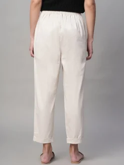 Women Cottonworld Trousers^Women's Cotton Lycra Regular Fit Pant