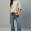 Women Cottonworld Tops & Shirts | Tops & Shirts^Women's Linen Cotton Regular Fit Blouse