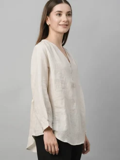 Women Cottonworld Tops & Shirts | Tops & Shirts^Women's Linen Loose Fit Blouse