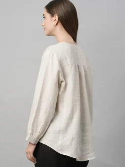 Women Cottonworld Tops & Shirts | Tops & Shirts^Women's Linen Loose Fit Blouse