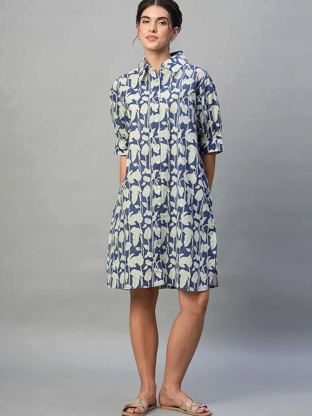 Women Cottonworld Dresses^Women's 100% Cotton Boxy Fit Dress